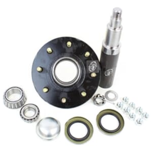 Round R50642X 42 Spindle & 8-6.5" Bolt Circle Trailer Hub - R54242865LB1E