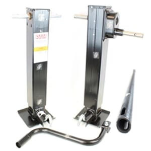 24,000 lbs. Ram® Heavy Duty 2-Speed Trailer Jack Combo with Handle and Cross Shaft - LG12000