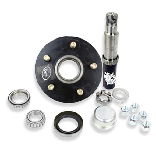 Round R20484X 84 Spindle & 5-4.75" Bolt Circle Trailer Hub - R2845475LB1E