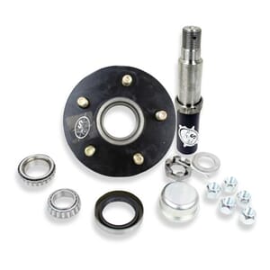 Round R20484X 84 Spindle & 5-4.75" Bolt Circle Trailer Hub - R2845475LB1E