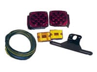 Optronics Square LED Trailer Light Kit for under 80" wide, under 30' long and under 10,000 lbs capacity - 101-LK