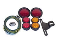 Optronics Round Grommet LED Trailer Light Kit for under 80" wide, under 30' long and under 10,000 lbs. capacity - 102-LK
