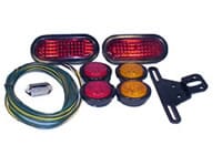 Optronics Oval Grommet LED Trailer Light Kit for under 80" wide, under 30' long and under 10,000 lbs capacity - 103-LK