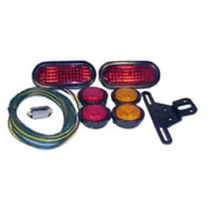 Optronics Oval Grommet LED Trailer Light Kit for under 80" wide, under 30' long and under 10,000 lbs capacity - 103-LK