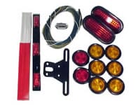 Optronics Oval Grommet LED Trailer Light Kit for over 80" wide, over 30' long and over 10,000 lbs capacity - 131-LK