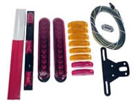 Optronics Extreme LED Trailer light kit for over 80" wide, over 30' long and over 10,000 lbs capacity - 132-LK