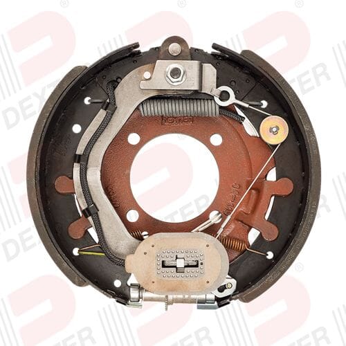 Dexter® 12 1/4" x 3 3/8" Left Hand Forward Self-Adjusting 8,000 lbs. Electric Backing Plate - K23-434-00