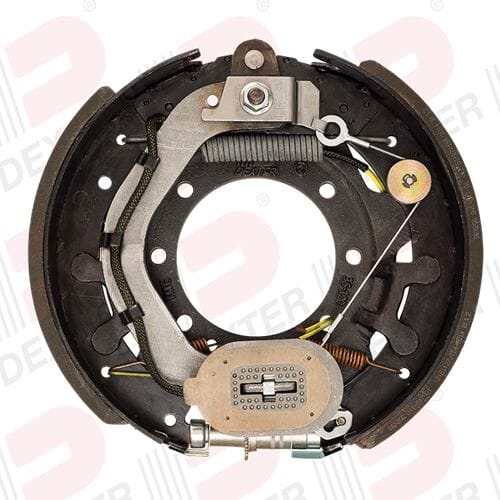 Dexter® 12 1/4" x 3 3/8" Left Hand Electric Forward Self-Adjust Brake Assembly - K23-450-00