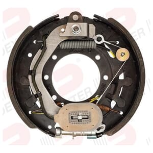 Dexter® 12 1/4" x 3 3/8" Left Hand Electric Forward Self-Adjust Brake Assembly - K23-450-00