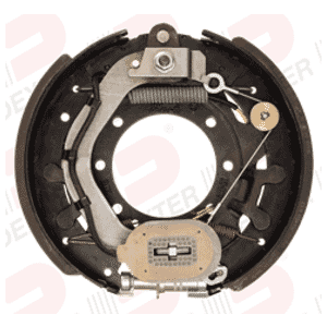 Dexter® 12 1/4" x 3 3/8" Left Hand Electric Forward Self-Adjust Brake Assembly - K23-450-00