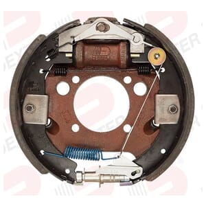Dexter® 12 1/4" x 3 3/8" Left Hand 8,000 lbs. Hydraulic Duo-Servo Forward Self-Adjusting Backing Plate - K23-402-00