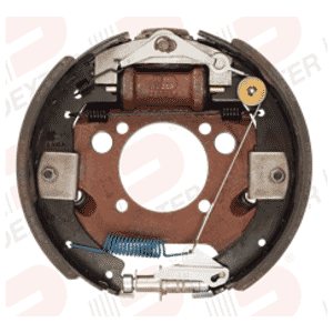 Dexter® 12 1/4" x 3 3/8" Left Hand 8,000 lbs. Hydraulic Duo-Servo Forward Self-Adjusting Backing Plate - K23-402-00