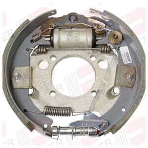Dexter® 12 1/4" x 3 3/8" Left Hand 8,000 lbs. Hydraulic Corrosion Resistant Duo-Servo Forward Self-Adjusting Backing Plate - K23-420-00