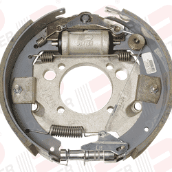 Dexter® 12 1/4" x 3 3/8" Left Hand 8,000 lbs. Hydraulic Corrosion Resistant Duo-Servo Forward Self-Adjusting Backing Plate - K23-420-00