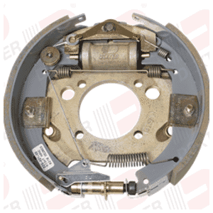 Dexter® 12 1/4" x 3 3/8" Right Hand 8,000 lbs. Hydraulic Corrosion Resistant Duo-Servo Forward Self-Adjusting Backing Plate - K23-421-00