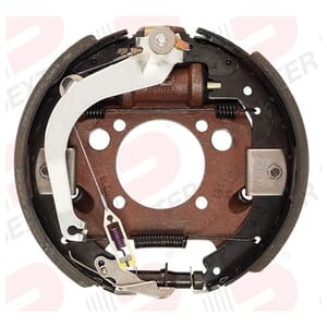 Dexter® 12 1/4" x 3 3/8" Right Hand 8,000 lbs. Hydraulic Duo-Servo Rear Self-Adjusting with Parking Brake Backing Plate - K23-172-00