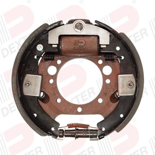 Dexter® 12 1/4" x 3 3/8" Right Hand 8,000 lbs. Hydraulic Manual Adjust Duo-Servo Backing Plate - K23-387-00