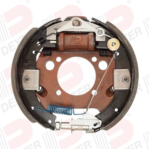 Dexter® 12 1/4" x 3 3/8" Left Hand 8,000 lbs. Hydraulic Uni-Servo Forward Self-Adjusting Backing Plate - K23-418-00