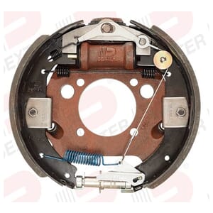 Dexter® 12 1/4" x 3 3/8" Left Hand 8,000 lbs. Hydraulic Uni-Servo Forward Self-Adjusting Backing Plate - K23-418-00