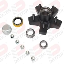 Dexter® Axle Dexter 3.5K axle, 5-4.50 BC, studded 1/2