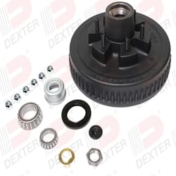 5.2K axle,6-5.50 BC, studded 1/2"-20, 2.125 seal, E-Z Lube grease cap - K08-201-94