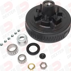 Dexter Axle 6K Axle, 6-5.50 BC, Studded 1/2"-20, 2.125 seal, E-Z Lube grease cap - K08-201-95