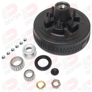 Dexter Axle 6K Axle, 6-5.50 BC, Studded 1/2"-20, 2.125 seal, E-Z Lube grease cap - K08-201-95