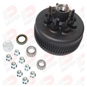 Dexter® 8,000 lbs. Grease Hub and Drum 5/8" Studs with Parts and Flange Nuts - K08-285-97