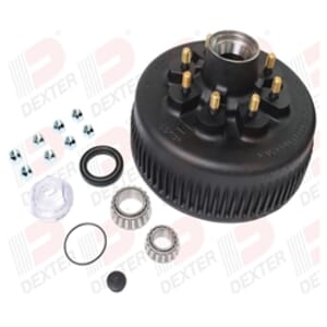 Dexter® 8,000 lbs. Oil Hub and Drum 9/16" Studs with Parts and 60 Degree Cone Nuts - K08-285-92