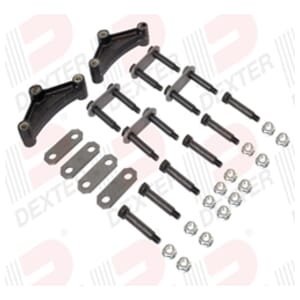 Dexter® Shackle Kit for Tandem Trailer Axle with Double Eye Springs with 33" Spacing - K71-401-00