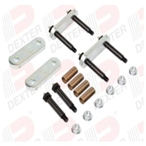 Dexter® Shackle Kit for Single Trailer Axle with Double Eye Springs includes Wet Bolts, Bronze Bushings & Heavy-Duty Shackles - K71-358-00