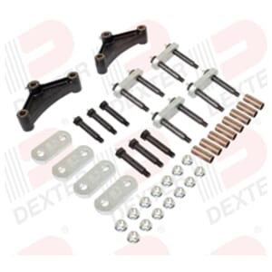Dexter® Shackle Kit for Tandem Trailer Axle with Double Eye Springs with 33" Spacing includes Wet Bolts, Bronze Bushings & Heavy-Duty Shackles - K71-359-00