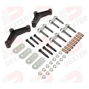 Dexter® Shackle Kit for Tandem Trailer Axle with Double Eye Springs with 35" Spacing includes Wet Bolts, Bronze Bushings & Heavy-Duty Shackles - K71-449-00