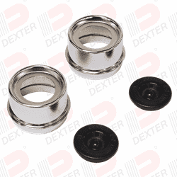 Fits Dexter 7", 10" x 1¹⁄₂" and 10" x 2¹⁄₄" hub, 1.99 OD, chrome - K71-315-00