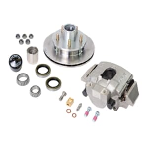 UFP Disc Brake Wheel End Kit, 3,750 lbs., Zinc/Stainless steel Hub & Rotor, Stainless Steel Caliper - K71-088-05