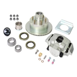 UFP Disc Brake Wheel End Kit, 6,000 lbs., Zinc Hub & Rotor, Zinc Caliper - K71-089-05