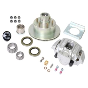 UFP Disc Brake Wheel End Kit, 6,000 lbs., Zinc Hub & Rotor, Aluminum Caliper - K71-090-05