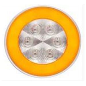 Optronics 4" Round GloLight Clear Turn Light Amber - STL101ACBK