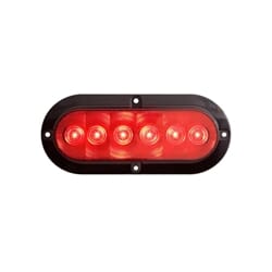 Optronics 6” Flange Mount Oval Sealed LED Stop/Turn/Taillight (6 diodes) - STL73RBK