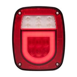 Optronics GloLight LED Stop/Turn/Tail/Back-Up Light Driver Side, 3-LED License Light - STL161RLB