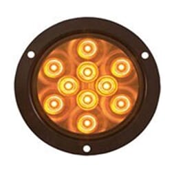 Optronics 4” Round Sealed LED Yellow Parking/Turn Signal - STL42ABK