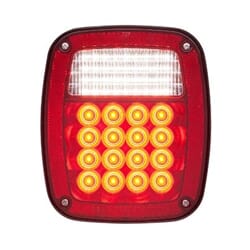 Optronics LED Red Combination Taillight 52 Diodes Driver Side w/5-LED license plate - STL60RLB