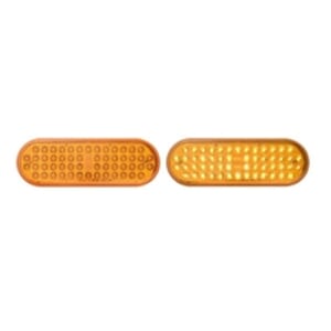 Optronics 6” Oval Sealed LED Yellow Parking/Turn Signal (56 Diodes) - STL70ABK