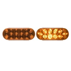 Optronics 6” Oval Sealed LED Yellow Parking/Turn Signal Light (10 diodes) - STL72ABK