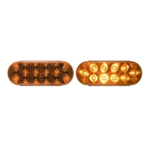 Optronics 6” Oval Sealed LED Yellow Parking/Turn Signal Light (10 diodes) - STL72ABK