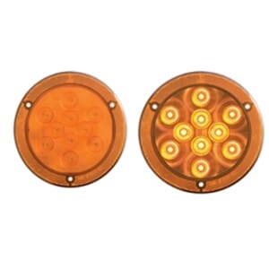 Optronics 4” Round Sealed LED Parking/ Turn Signal Light with Reflex Mounting Flange - STL43ABXK