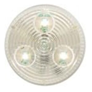 Optronics Clear Lens Amber 2” Round Sealed LED Marker/Clearance Light - MCL55ACBK