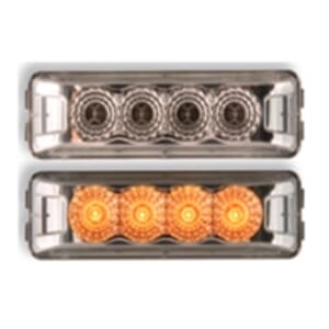 Optronics Clear Lens Amber Miro-Flex™ Thin Line Sealed LED Marker/Clearance Light - MCL63CABK