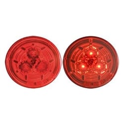 Optronics Red Miro-Flex™ 2.5” Round Sealed LED Marker/Clearance Light - MCL51RBK