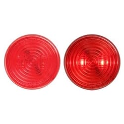 Optronics FLEET Count™ 2.5” Round Sealed Red LED Marker/Clearance Light - MCL527RBK